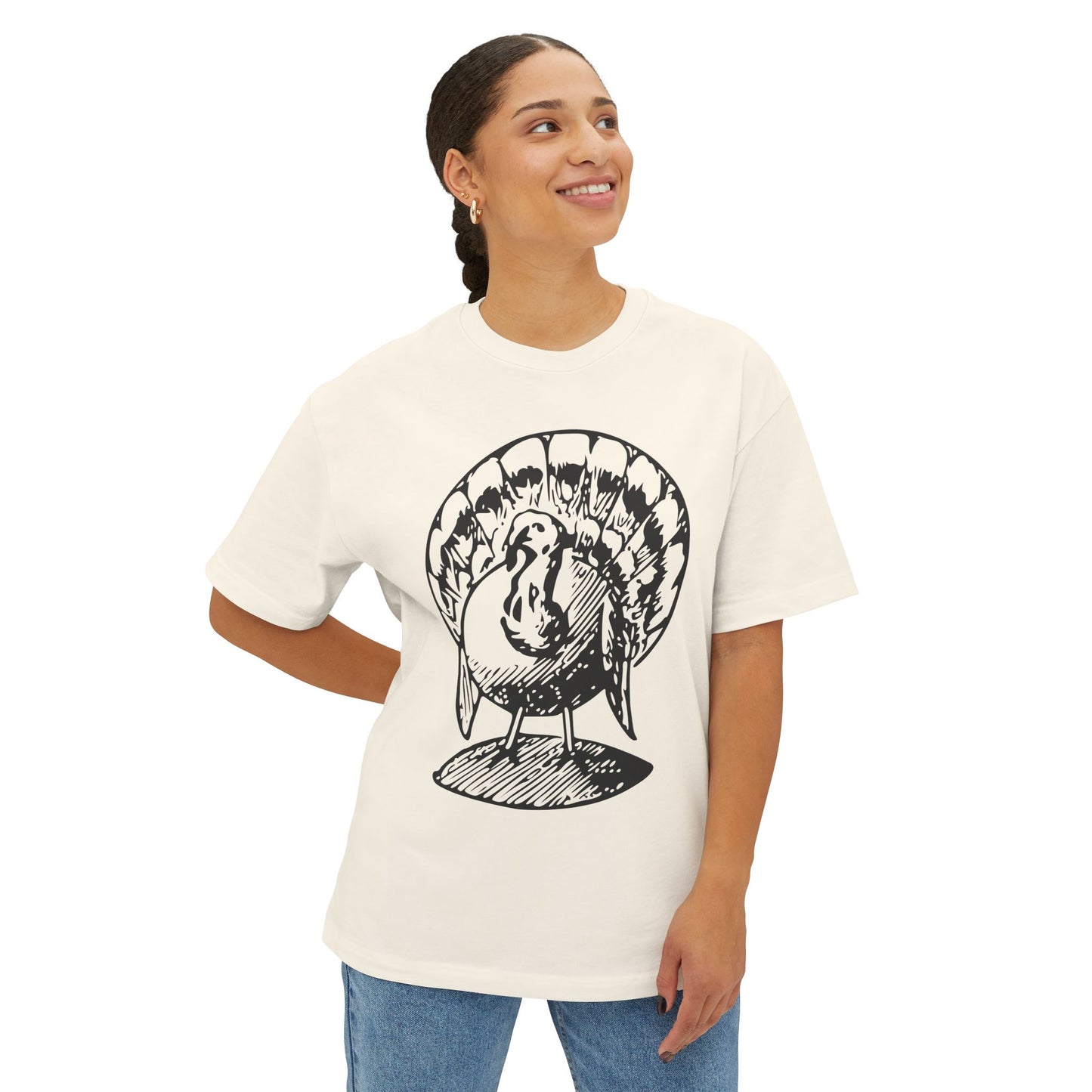 Vintage Turkey Sketch - Unisex Thanksgiving T-Shirt
