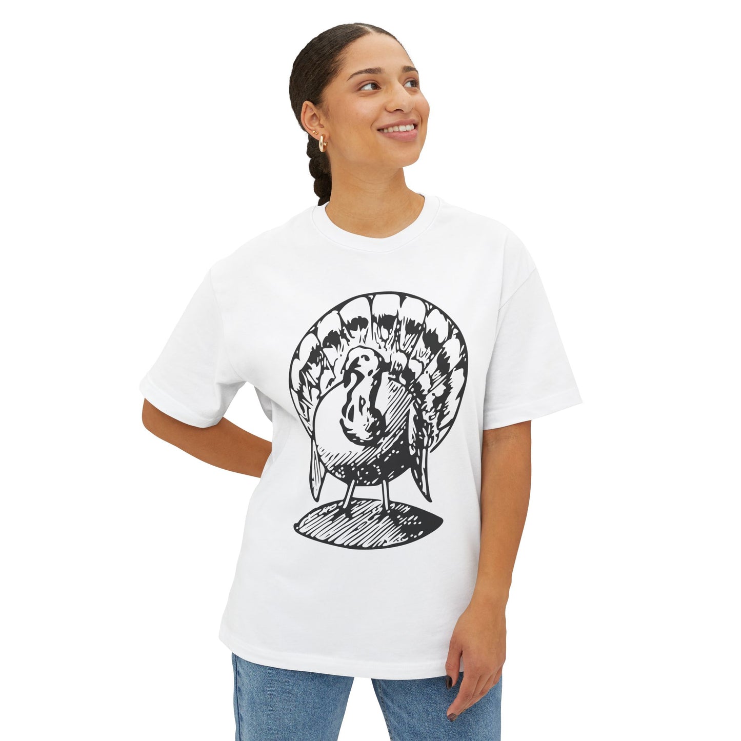 Vintage Turkey Sketch - Unisex Thanksgiving T-Shirt