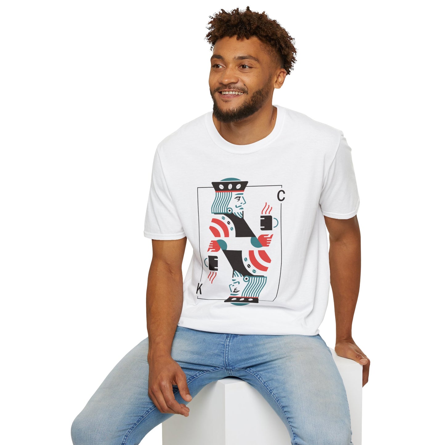 King of Coffee - Men's Softstyle T-Shirt