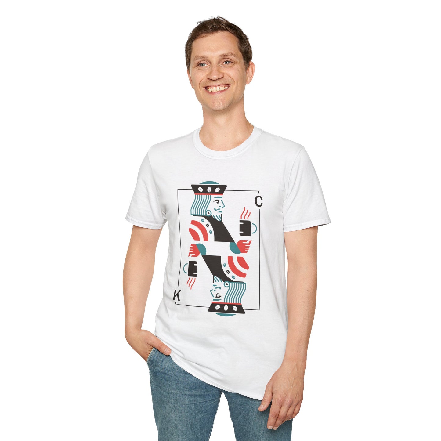 King of Coffee - Men's Softstyle T-Shirt